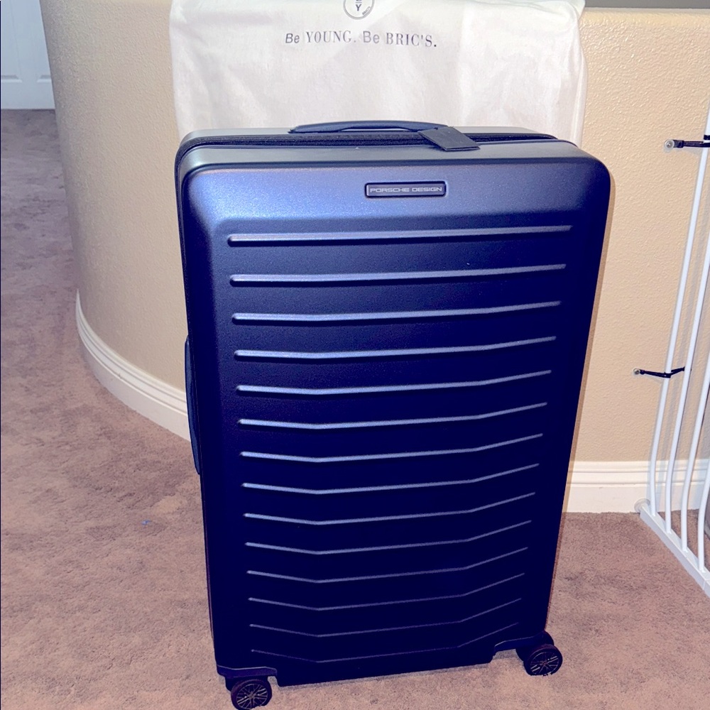 NEW Bric's Porsche design Midnight Blue Hard Shell Suitcase